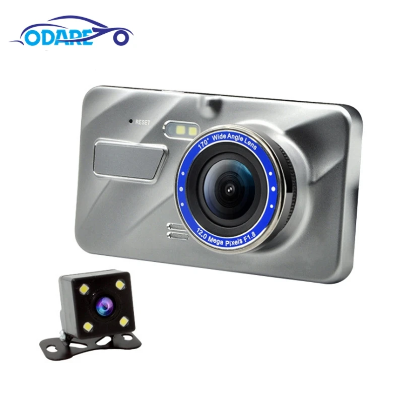 Автомобильный видеорегистратор Odare Full HD 1080P 4 дюйма IPS экран автомобильная камера