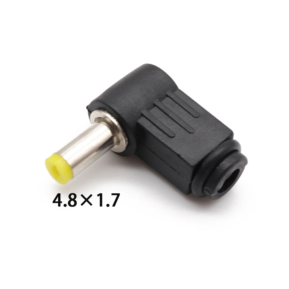 DC power штекер Jack адаптер 90 градусов Штекер 5,5x2,1 мм 5,5x2,5 мм 4,8x1,7 мм 4,0x1,7 мм 3,5x1,35 мм 2,5x0,7 мм 2,0x0,6 мм x мм