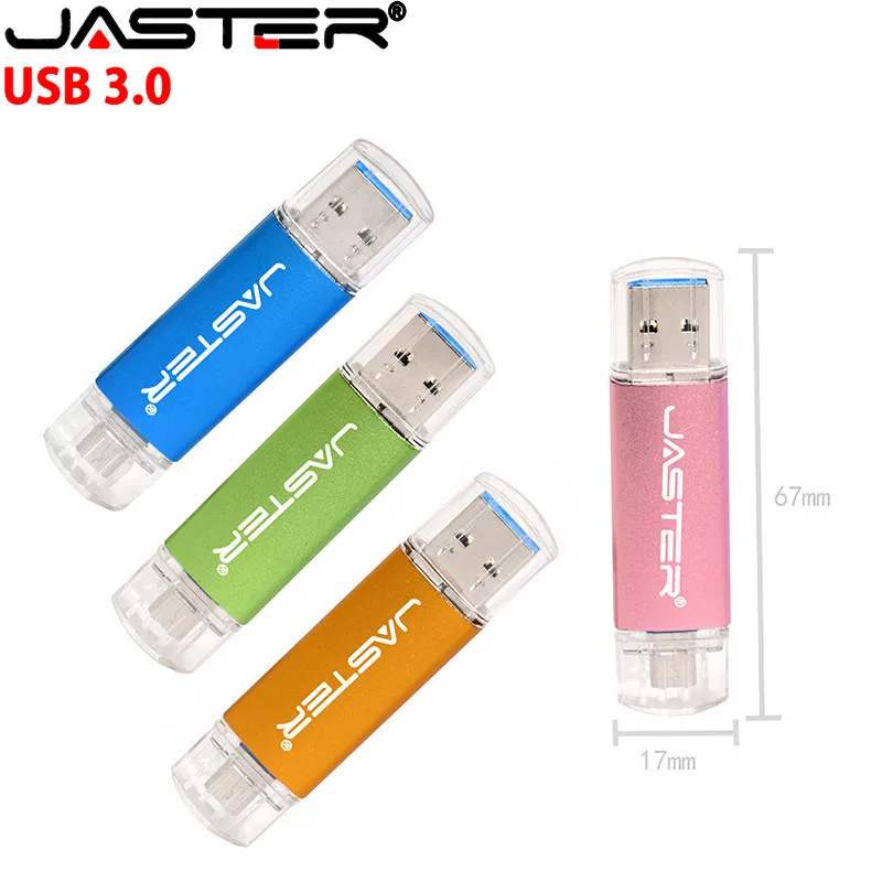 JASTER USB 3,0 высокоскоростной OTG флеш-накопитель Micro Usb флешка USB флеш-накопитель 4G 16GB 32GB 64GB внешний накопитель Флешка карта памяти