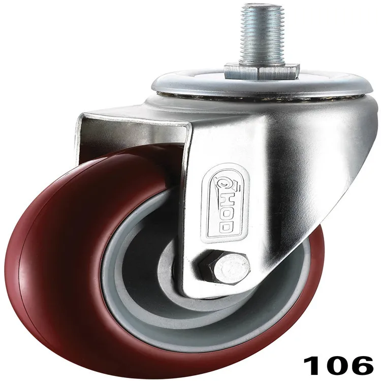 

Manufacturers Direct Selling Truckle 3-Inch 4-Inch 5-Inch Screw Activity Polyurethane PU Wheel Logistics Industrial Equipment Un