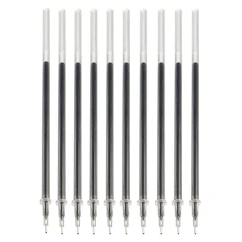 

10Pcs/pack 0.38mm Black Ink Refill Gel Pen Refill Replacement For Office Accessories School Writing Supplies Students Stationery