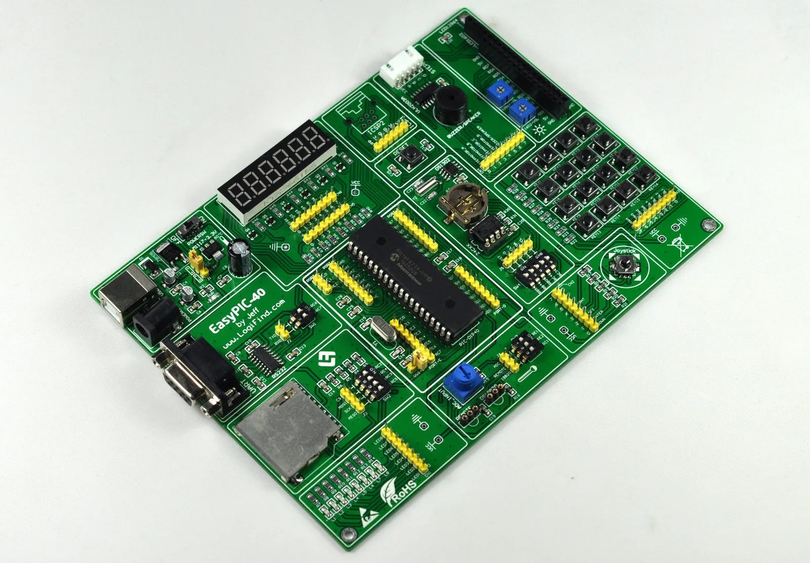 

PIC Microcontroller Learning Development Board EasyPIC-40 with PIC16F877A Chip with Many Routines