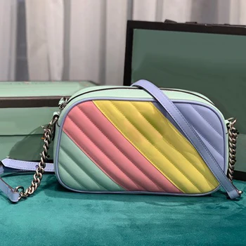 

Luxury Brand Cow Leather Bags For Women 2020 Design Top Quality Real Leather Shoulder Bag Classic Marmont Bags