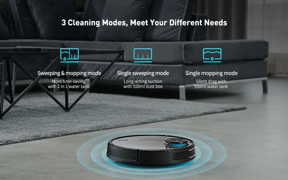 VIOMI V2 PRO LDS 2 in 1 Sweeping Mopping Dust Collector, Home floor Carpet Smart Robot Vacuum Cleaner,Quiet, Mijia APP Control 2