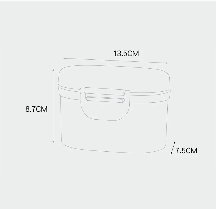 Детское молоко порошок формула для хранения пищевой добавки Контейнер Мини Герметичный портативный ящик для хранения детские закуски холодильная коробка