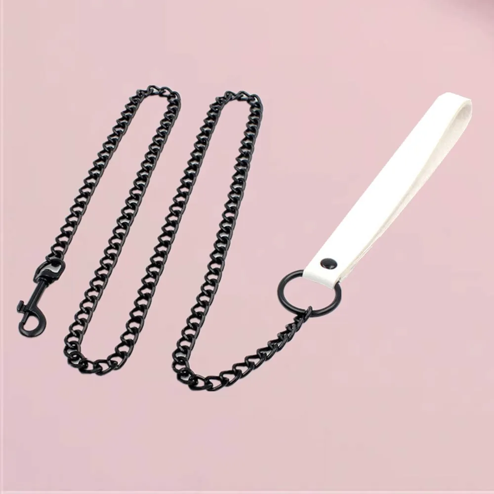 B.CYQZ Bdsm Chain Toys PU Leather Collar Cospaly Slave Sexy Accessories Women Choker Necklace Bondage Traction Rope Couples Game women jewelry