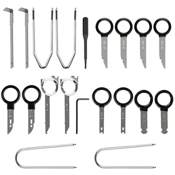 

1 Set 20pcs Stereo Dash CD Player Removal Tool Set Automobile Accessories Car Radio Audio Removal Install Key Kit
