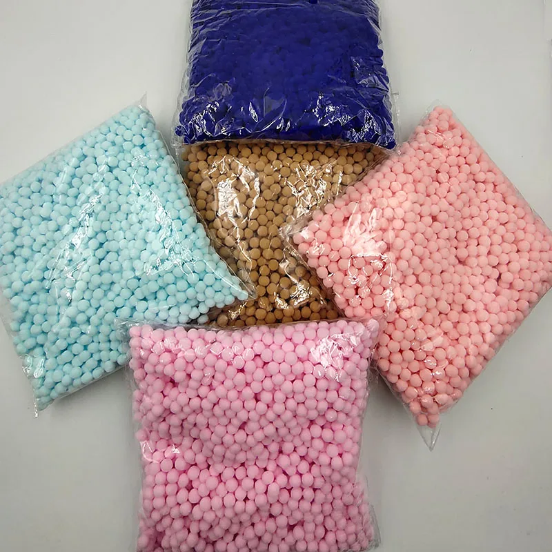 

Wholesale 2000Pcs 8mm Fluffy Pompoms Soft Pom Poms Fur Ball Arts Toys Crafts DIY Apparel Sewing Fabric Supplies Home Decoration