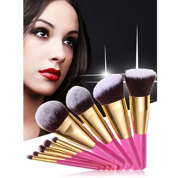 

9 Pcs Pro Makeup Brushes Set Powder Foundation Eyeshadow Eyeliner Lip Brush Tool Applicator Tool Makeup Eye Shadow Stick Brush