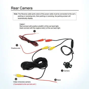 

CCD Car DC 12V Rear View Camera Black With 8 LED Light Waterproof Night Vision 170 Degree Parking New