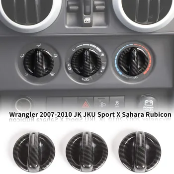 

Air Conditioner Switch Button Cover Trim ABS Center Control Frame for Jeep Wrangler 2007-2010 JK JKU Sport X