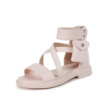 

3 4 5 6 7 8 9 10 11 12 Years Girls Students Sandals 2020 New Summer Flowers Fashion Princess Gladiator Students Shoes For Girls