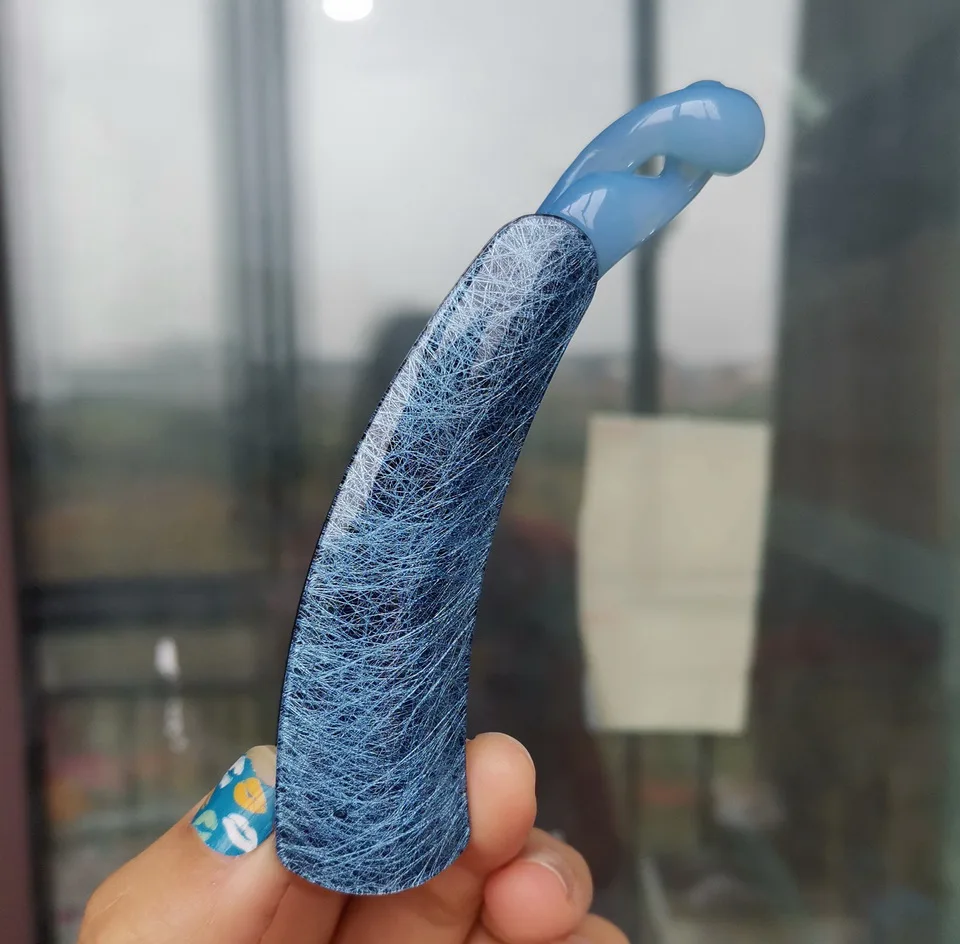 Silk Blue Размер 108 мм* 24 мм большие Когти для волос банана, высококачественные заколки для волос банана, заколки для волос для офисных леди isnice - Цвет: Silk Blue