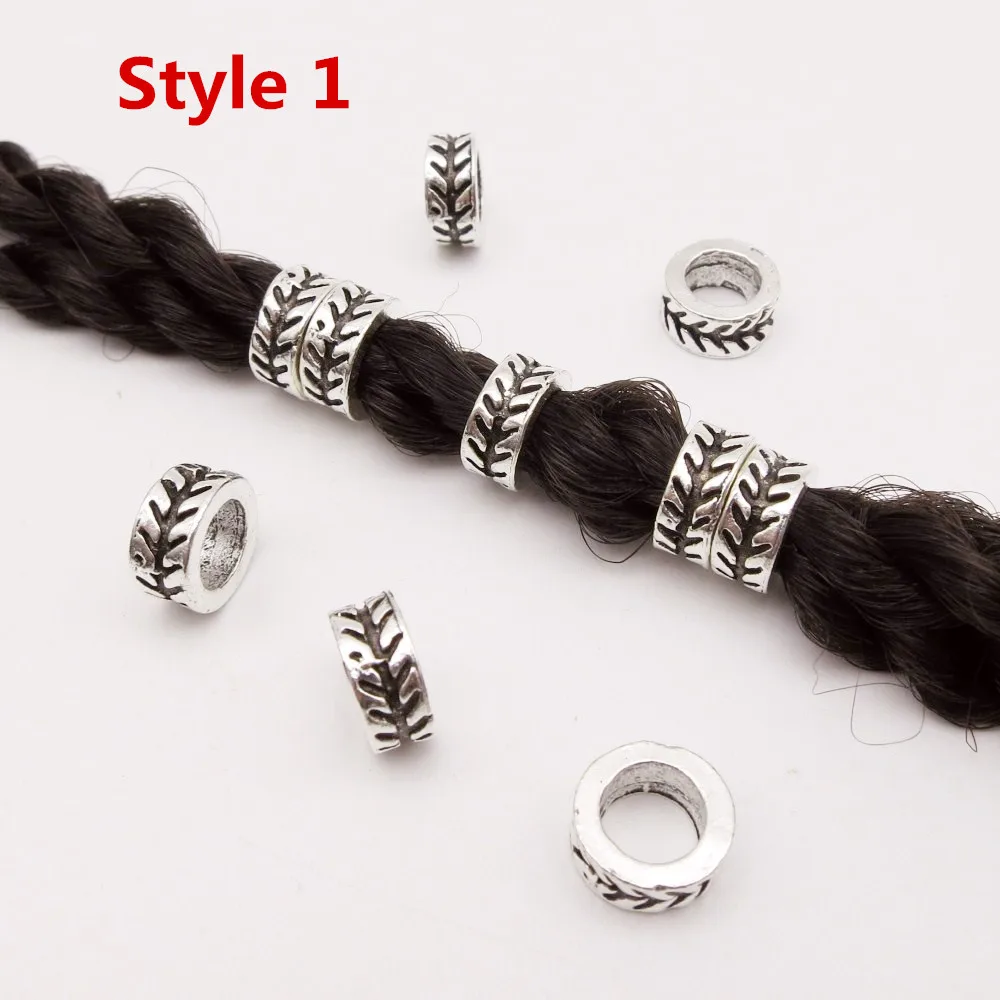 5 шт. 20 серебряные косички для волос в виде Руна викингов dread dreadlock кольца с бородой