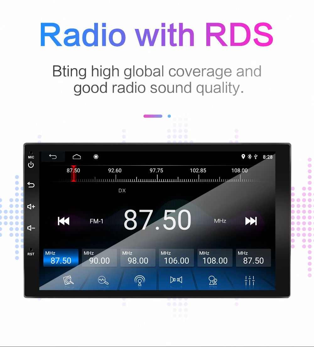 2 Din FM радио автомобиля стерео bluetooth Автоматическая радио Поддержка Камера заднего вида рулевое колесо контроллер mp5 gps wifi плеер