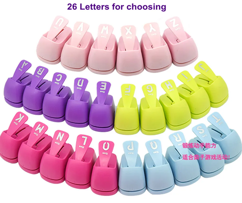 

1PC Alphabet shaped save power choosing 26 for Free paper/eva Ship punches punch Handmade hole letters craft Scrapbook punchers