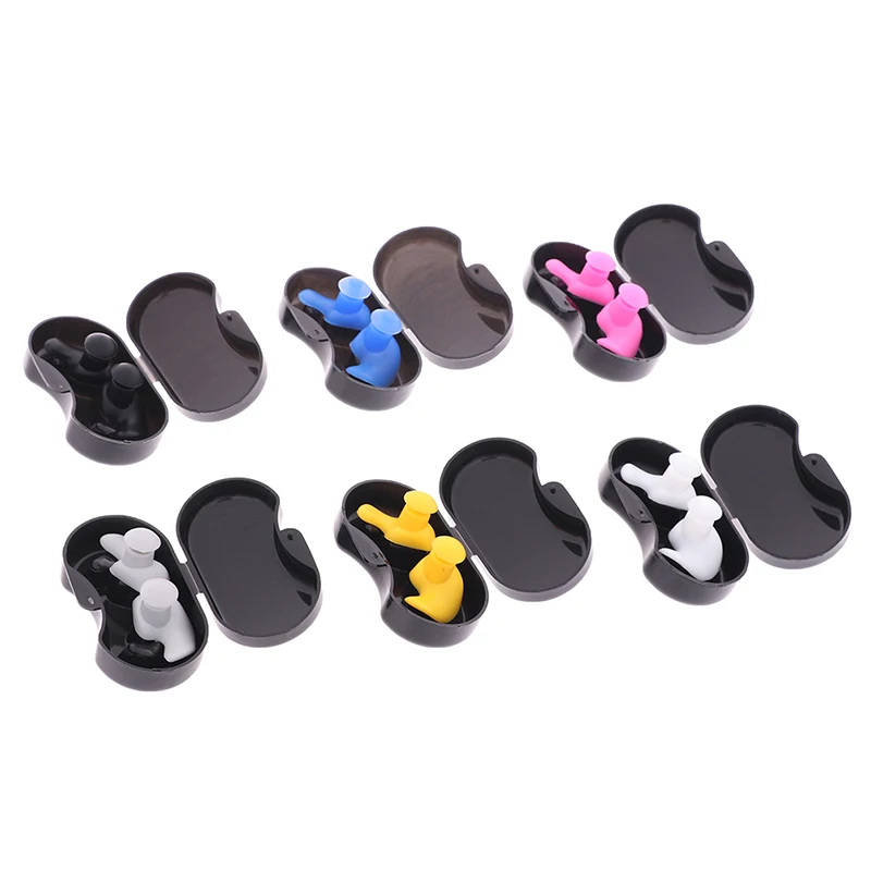 1 Pair Waterproof Soft Silicone Ear Plugs Ear Protection Reusable Music Earplugs Noise Reduction For Sleep Swimming Earplugs