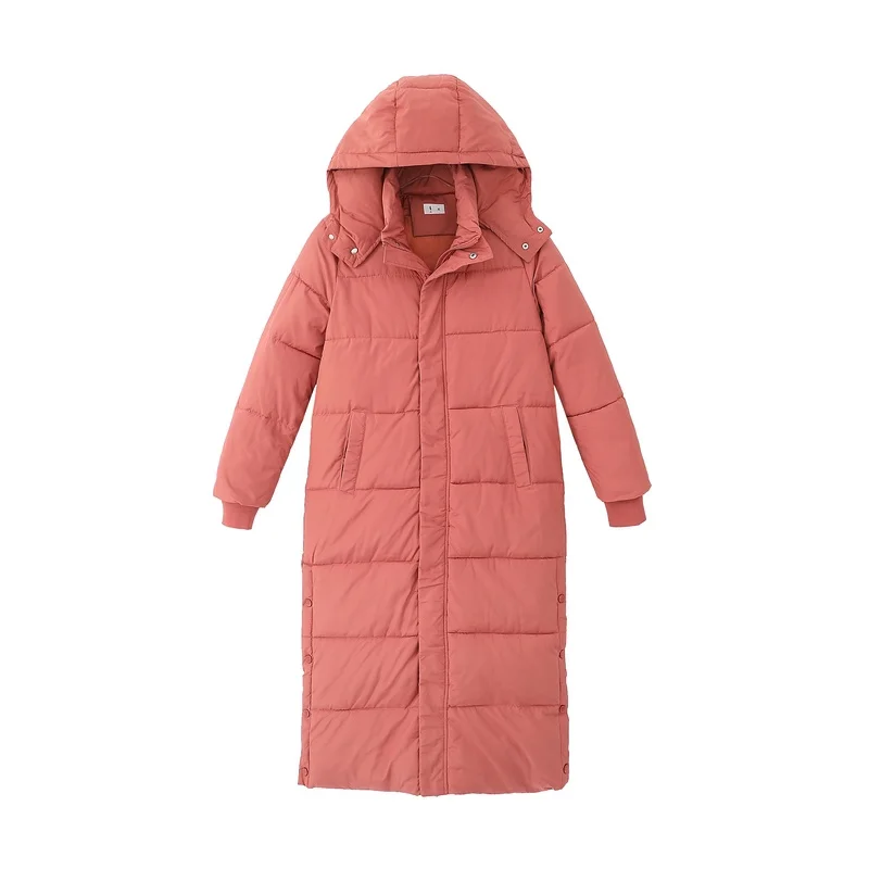 Женские пуховики, хлопковые зимние куртки, пальто, супер длинные парки с капюшоном, студенческие свободные женские куртки, теплая верхняя одежда, зимние пальто C5872