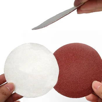 

50pcs Hook Loop Dry Red Sandpaper Alumina Abrasive Anti-static Polishing Paper 400 600 800 1000 1200 Grit Disc 2/4\\\" Inch