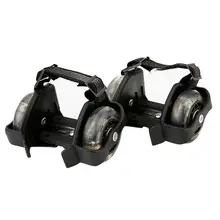 Детская обувь для катания на колесах; обувь для катания на роликах; светодиодный мигающий свет; регулируемые колеса; спортивные яркие маленькие ролики на пятку; Ремешок