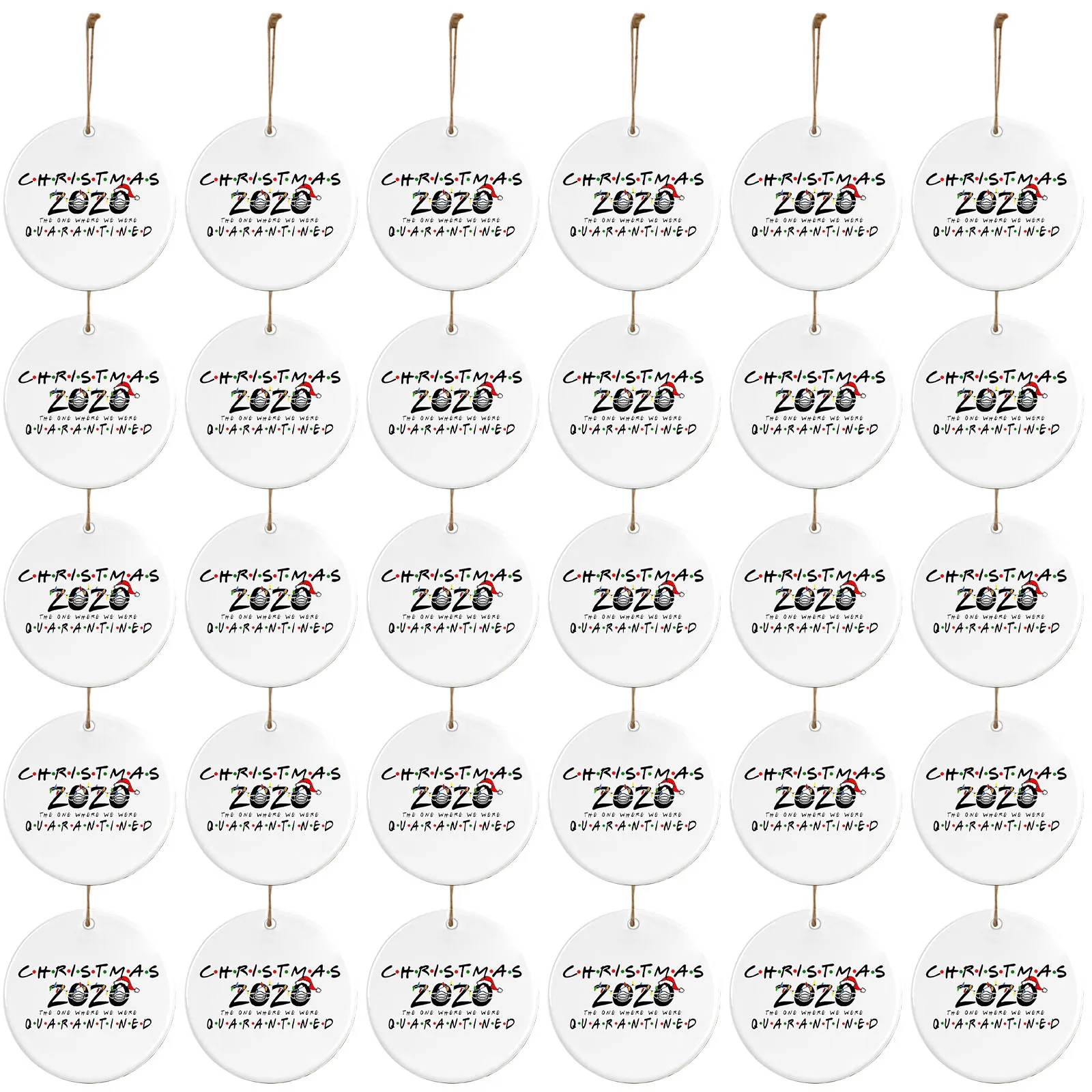 30pcs Christmas Wooden Pendants Ornaments Diy Wood Crafts Xmas Tree Ornaments Santa Hat Christmas Party Decorations For Home 928 Pendant Drop Ornaments Aliexpress