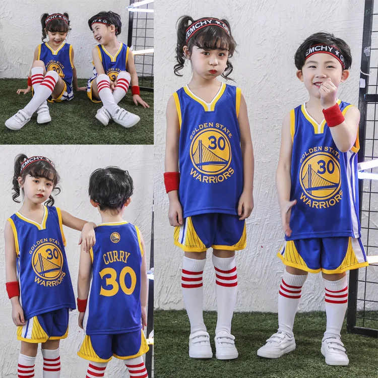 

CHILDREN'S Performance Wear Primary School STUDENT'S Basketball Clothes Suit BOY'S GIRL'S Training Whole Transaction Baby Blue C