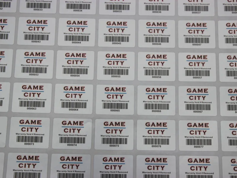 

Custom texts Warranty Void Stickers Security Non Removable Labels Warranty Void If Tampered Sticker