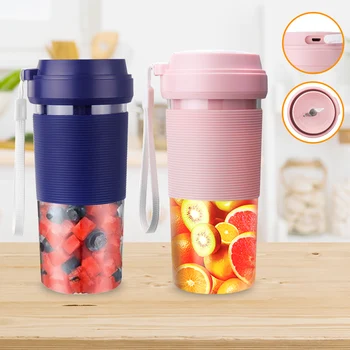 

Portable Electric Juicer 400ML Small Fruit Cup Food-Blender Processor Mixer Mini USB Rechargable 40 Seconds of Quick Juice Maker