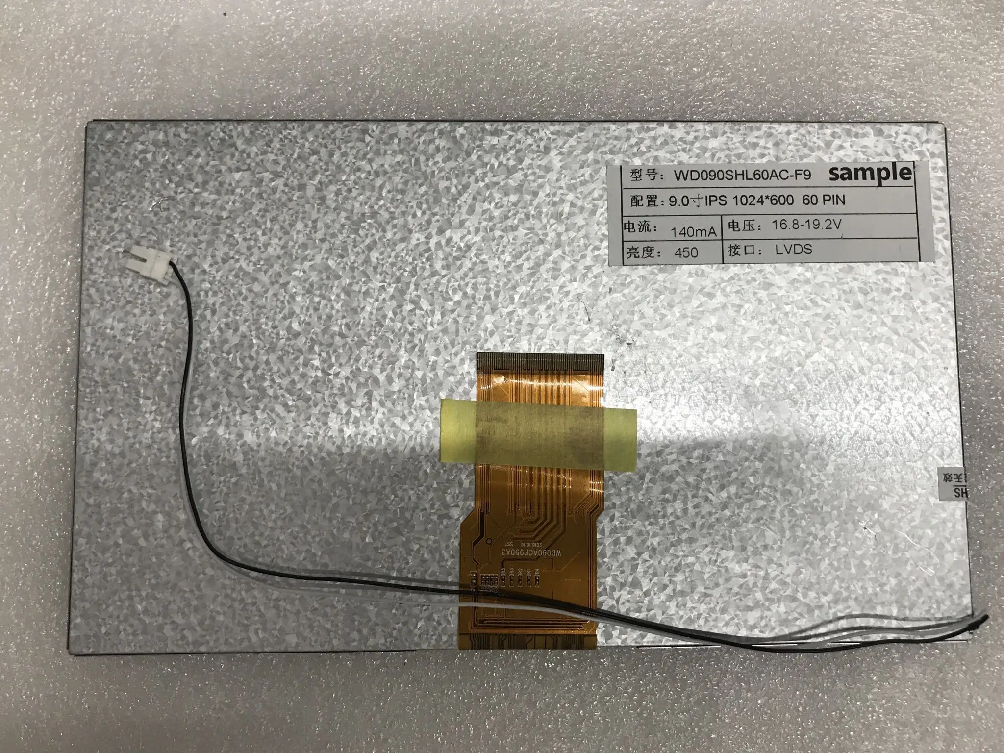 para Tablet Computador Lcd Exibe a Tela Wd090shl60ac-f9 Wd090acf950a3