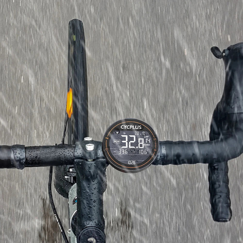 CYCPLUS Wireless Bike Computer Speedometer BT + Cycling Computer Waterproof  with Cadence Sensor Heart Rate Monitor for MTB Mountain Bike Road Bike 