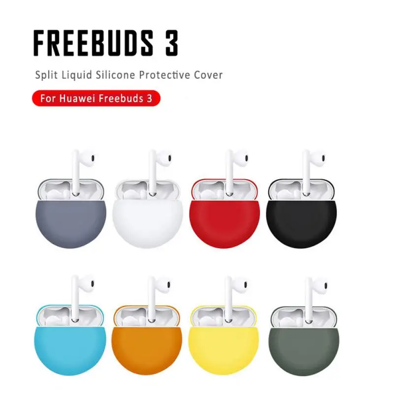 

New Portable Protector Applicable For Huawei Freebuds 3 Bluetooth Headset Silicone Protective Case Dustproof Headset Protection