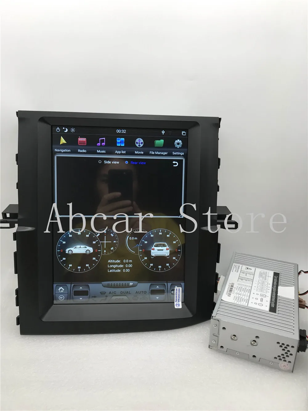 12," Tesla стиль Android 8,1 автомобильный dvd-плеер gps навигация для Toyota Highlander- стерео PX6 CARPLAY радио ips авто