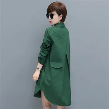 

Fashion Long Windbreaker Female Spring Autumn Coat Women Korean 2019 New Jacket Ladies Plus Size Outerwear X340