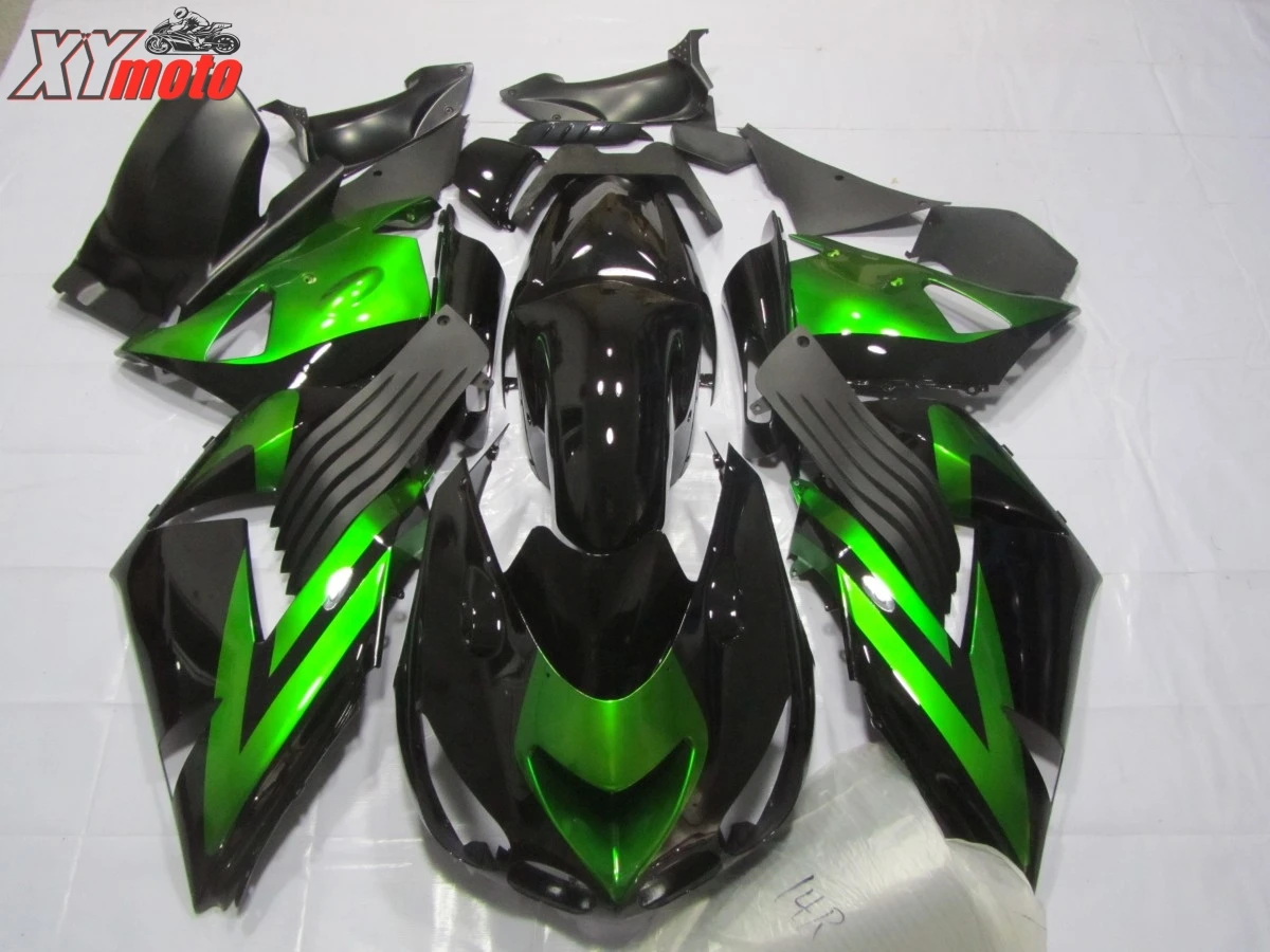 

Injection ABS Plastic Fairings For Kawasaki ZX14R 06-11 Motorcycle Fairing Kit ZX-14R 2006-2011 Gloss Green Bodyworks