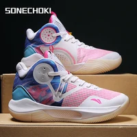 SONECHOKI High-Top Basketball Shoes Unisex Cushioning Anti-Friction Outdoor Sneakers Men Breathable Sport Shoes Women Trainer