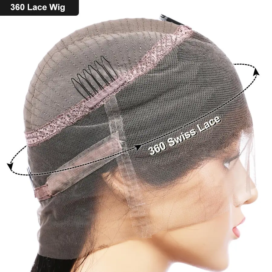 Глубокая волна 360 Кружева передние парики волосы ELVA парики из натуральных волос для черный Для женщин предварительно вырезанные 360 передние парики с детскими волосами Волосы remy