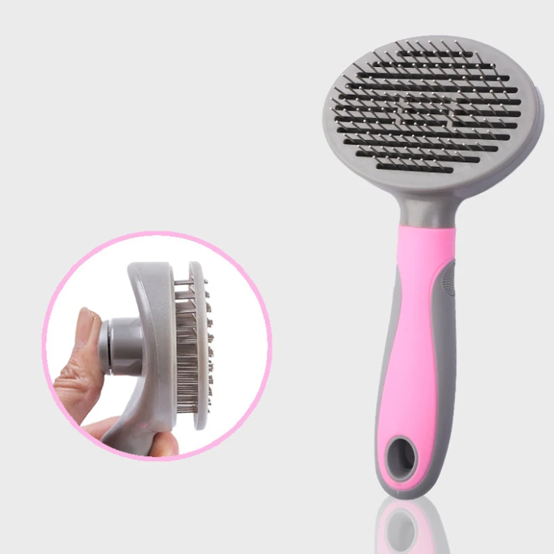 Thick needle 1 Домашнее животное, инструменты для удаления волос, гребень для собак, дизайн для чистки в один клик, щетка для ухода за собаками, щетка для чистки, гребень для волос для домашних животных, гребень для красоты - Цвет: Thick needle 1