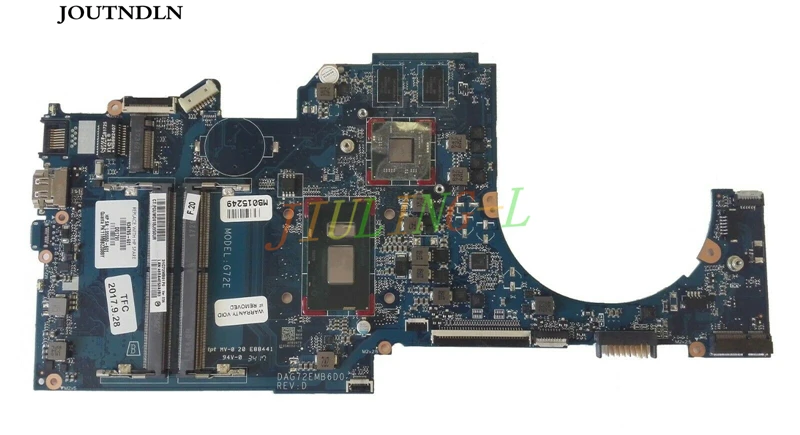 JOUTNDLN для HP 14-BP 14-bp038TX TPN-Q189 Материнская плата ноутбука 934785-001 934785-501 934785-601 DAG72EMB6D0 |