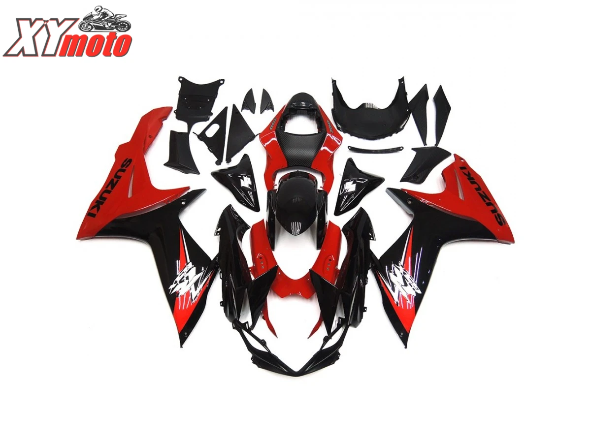 

Motorcycle Fairing Kit For Suzuki GSXR600 GSXR750 K11 11 12 Injection ABS Fairings K11 2011-2017 Gloss Red and Black Bodyworks