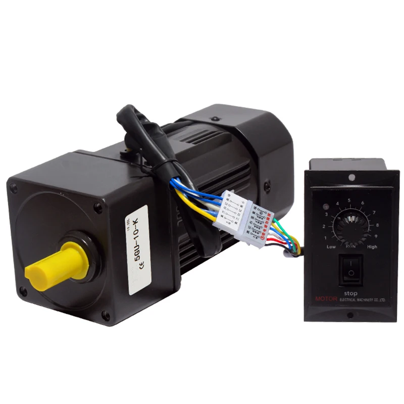 AC 가역 기어 가변 속도 모터, 5RK90GU-CF, 450-2.7RPM, 220V, 90W, 1:3-1:500 5GU AC 기어 감속기, 기어드 모터