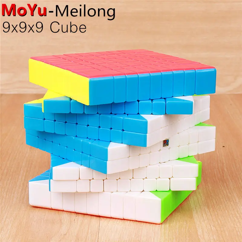 MoYu Yuhu кубатуры классе Meilong 9x9x9 Magic Скорость кубик без наклеек профессиональная головоломка часы-кольцо с крышкой Cubo Magico, обучающие игрушки для детей