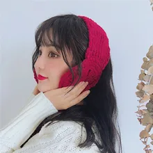 Новинка, наушники для девочек, дамские женские наушники, 2 в 1, шарф, ушные вкладыши, зима-осень, теплые плюшевые наушники, милые модные Мультяшные наушники