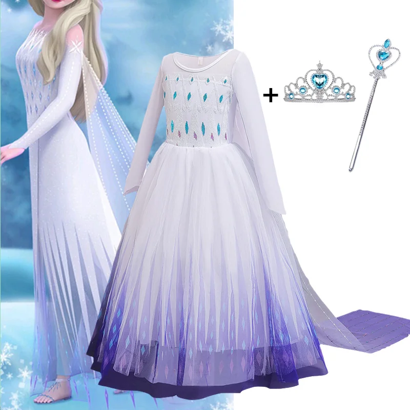 Girls Cosplay Princess Costume Kids Halloween Carnival Party Fancy Dress Up Children 4 5 6 7 8 9 10 Year Christmas Clothes |