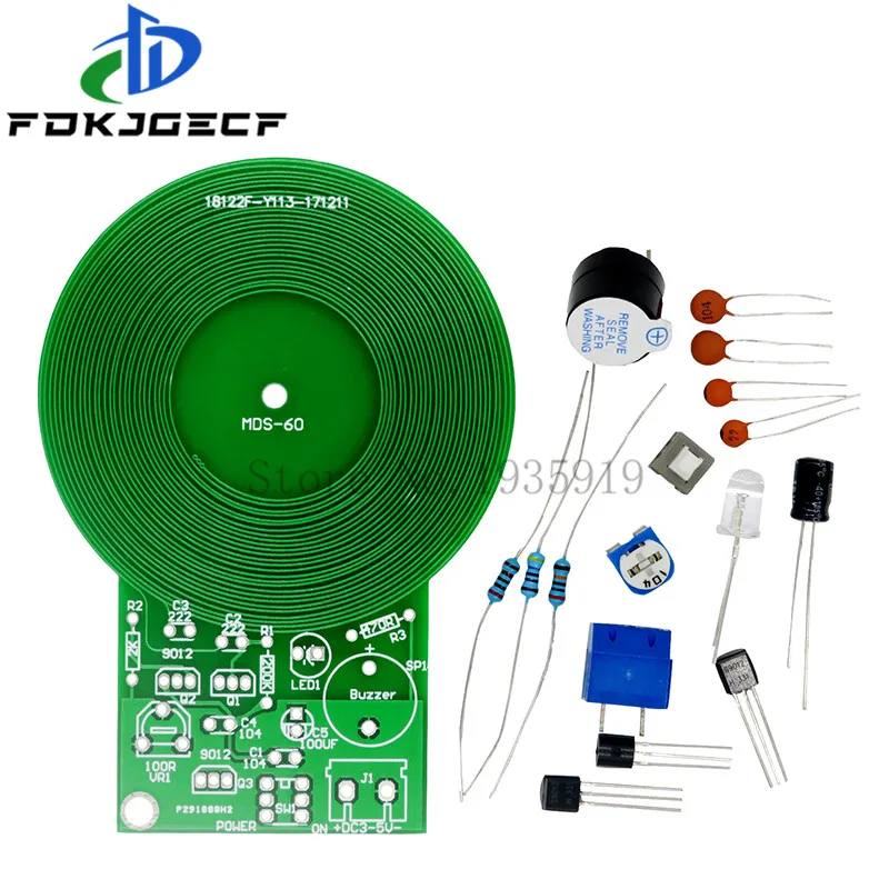 Metal Detector Electronic Kit Dc 3v5v 60mm Noncontact Sensor Board Module Diy Electronic Part