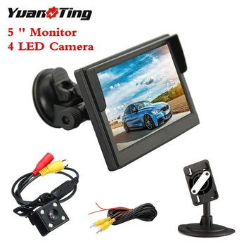 

YuanTing Universal LED Backup Waterproof Night Vision Reversing Camera + 5 inch TFT LCD Rear view Monitor Display Kit for car