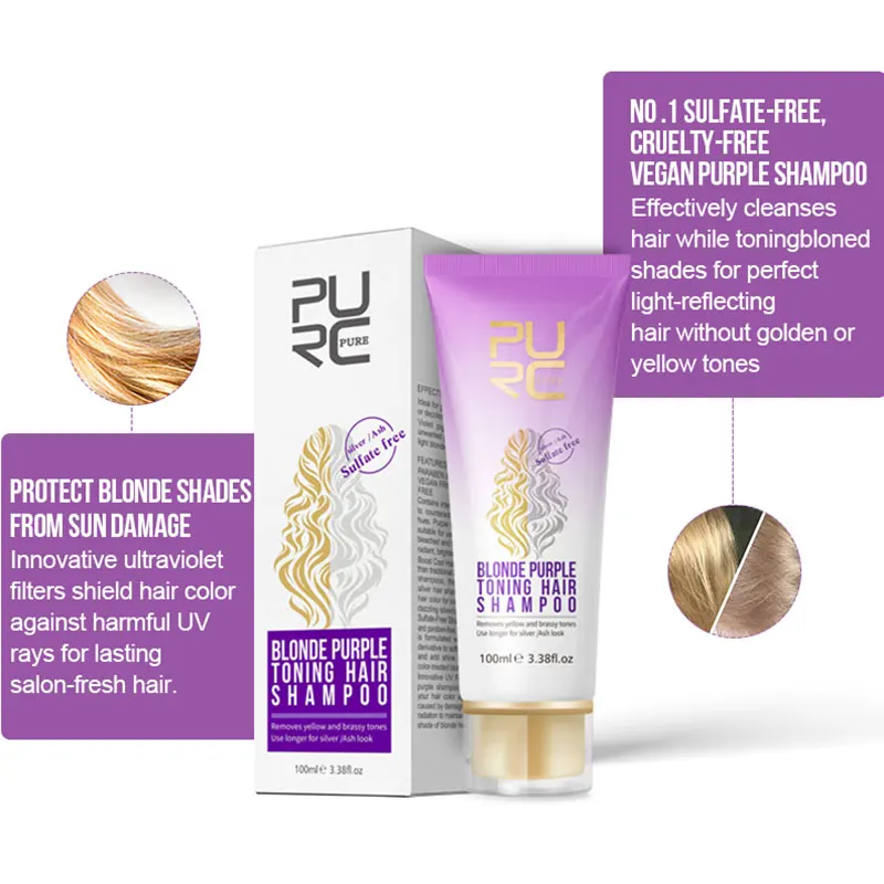 Professional Blonde Bleached Highlighted Shampoo Revitalize Effective Purple Shampoo For Blonde Hair Shampoos Wholesale Hot Professional Blonde Bleached Highlighted Shampoo Revitalize Effective Purple Shampoo For Blonde Hair Shampoos Wholesale Hot