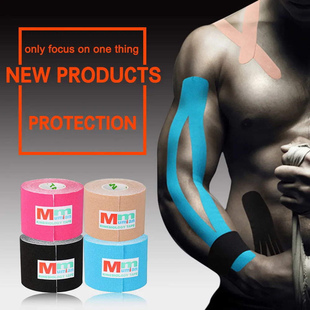 Practical 500*300CM Cotton Injury Support Gift Muscle Bandage Self Adhesive Tape Relieve Pain Kinesiology Stickers Pads