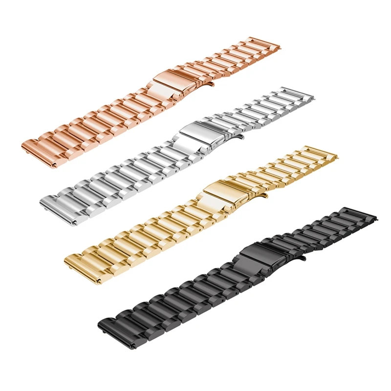 Металлический ремешок из нержавеющей стали для Amazfit GTR 47 для Xiaomi Huami Amazfit Stratos 2 2S Ремешок для браслета ремешок для умных часов
