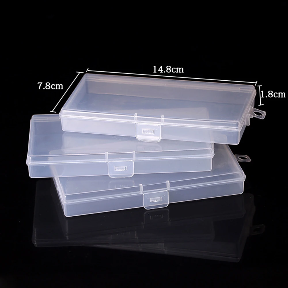 Transparent Plastic Box Storage Collections Product Packaging Box Dressing  Case Mini Case Out Size 13.2*7.7*3cm - Storage Boxes & Bins - AliExpress
