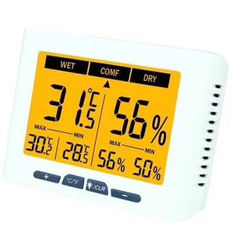 

Backlight Thermometer Hygrometer Digital Home Office Hospital Factory Greenhouse Living Room Temperature Humidity